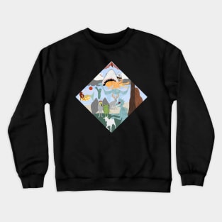 Cryprid Creature Land Crewneck Sweatshirt